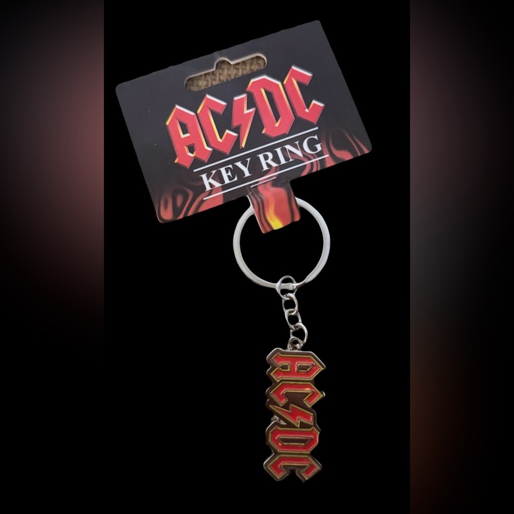 AC/DC Red and Gold Key Ring B5